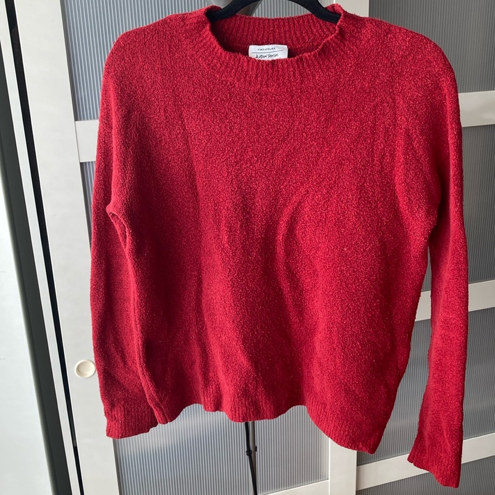 &other stories - red sweater gently worn in size XS (extra small)
